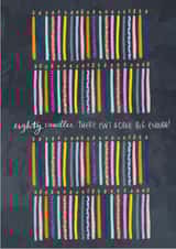 eighty eightieth Birthday Card 4338 created by Claire Lefevre