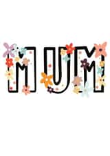 Mum Flowers Mothers Day Card 21292 created by REFcreative
