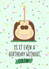 Happy Birthday Colin the Caterpillar Cake Card created by Meg's Creative Outlet