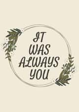 foliage wreath Anniversary Card 21587 created by Zooone