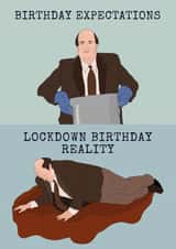 Kevin The Office Birthday Card 40726 created by The Foxy Lemon Co.