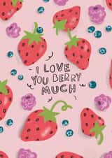 I Love You Berry Much Valentines Card created by studionough