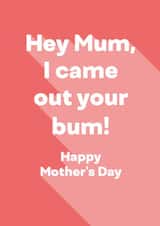 mum bum Mothers Day Card 27178 created by Ginger Ink Design