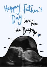 Personalised Father's Day Photo Card created by Oops a doodle - baby pregnant Father's Day Personalised Photo Card 11763