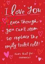 love toilet roll Valentines Day Card 44663 created by Sam Wilson