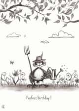 gardening perfect Birthday Card 1278 created by Catherine Flynn