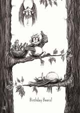 beers cheers Birthday Card 1280 created by Catherine Flynn