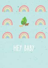 rainbow tree New Baby Card 43983 created by Eleanor Beetle