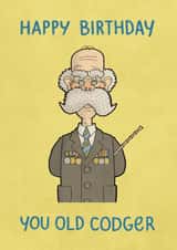 cheeky old Birthday Card 14401 created by Carl Batterbee