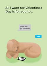 Valentine's Wiener created by Emma-Lee Taaffe