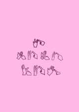 BSL British sign language  Valentines Day Card 21625 created by Cel’s Cards