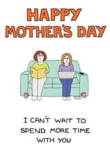 bubble family Mothers Day Card 39328 created by Happy Octopus by Rupert Fawcett