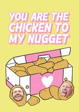 Personalised Valentines Day Photo Card created by Hey Huns It's Nicole - Chicken Nugget Photo Card