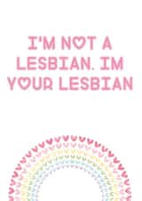 your lesbian Valentines Day Card 41470 created by Rude Cards