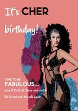 cher fabulous Birthday Card 18847 created by Sara Fortune