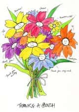 thanks bunch Thank You Card 21635 created by Victoria Llewellyn