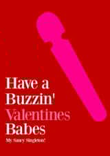 buzzing vibrator Valentines Day Card 44917 created by ImSoFunky