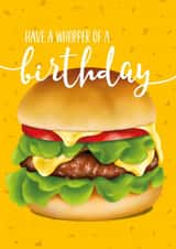 whopper pun Birthday Card 16793 created by Tigerlilly