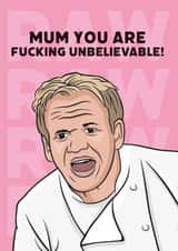 gordon ramsay kitchen nightmares Mothers Day Card 41780 created by Guilty Cards