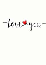 Love you Valentines Day Card 21674 created by An Original Design by Bex