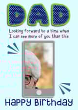 Personalised Birthday Photo Card created by Presents Felt - male dad Birthday Personalised Photo Card 12059