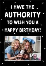 Personalised Birthday Photo Card created by Cards from Designers - jackie weaver funny Birthday Personalised Photo Card 20037