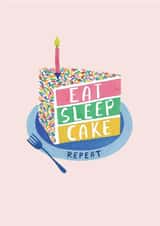 eat sleep Birthday Card 18812 created by Aimee Smith
