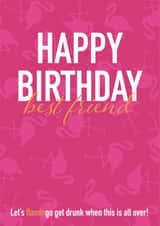 flamingo birthday Card 47194 created by Design by Cath