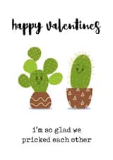 cactus plant Valentines Day Card 15676 created by Prickly Pear Design