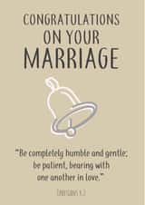 Marriage Union Engagement & Marriage Card 41261 created by Christian Gift Store
