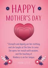 heart flowers Faith Card 41263 created by Christian Gift Store