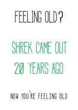 feeling old old Birthday Card 21693 created by Arthur Joan Design