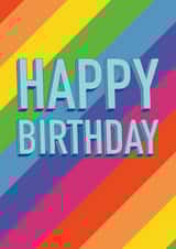 LGBTQ+ Pride Birthday Card 14728 created by Brownlow Brown Designs