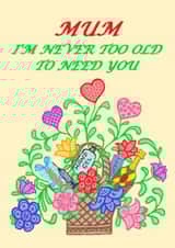 alcohol vaccine Mothers Day Card 46410 created by Kamila C.