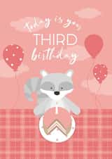 3 third Birthday Card 16015 created by Laura