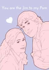 Jim and Pam Jim Valentines Day Card 47674 created by Hayley Gregor