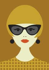 trendy female Love & Friendship Card 26250 created by Gail Myerscough