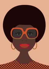 Retro/Vintage female Love & Friendship Card 26251 created by Gail Myerscough