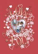 Personalised Anniversary Photo Card created by michael cheung - Pretty Anniversary Photo Card