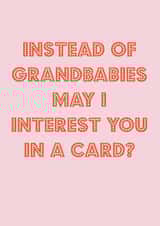 Instead of grandbabies Mother's Day card created by Nicola Jo