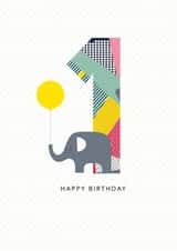 one first Birthday Card 21712 created by Lucy Alice Designs 