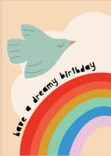 Dreamy Rainbow Birthday Card created by Nelly's Treasures