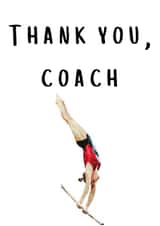 coach trainer Thank You Card 37532 created by Gym Squad