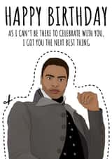 The Duke cut out Bridgerton birthday card created by Cowpat Designs