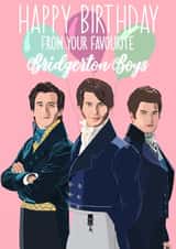 bridgerton illustration Birthday Card 21127 created by Alexa Makes Cards