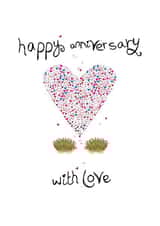 happy anniversary love hearts Card 47362 created by Lush Stuff