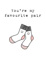 pair socks Just because Card 47817 created by Ellie Thomson