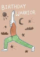 yoga male Birthday Card 5053 created by ROSE + DAFF