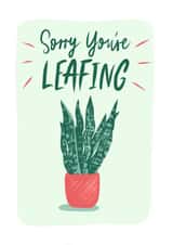 Plant leaving Card 47719 created by JuliasPrintStudio
