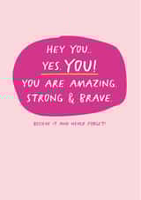 strong brave Just because Card 13813 created by Poppy Lane